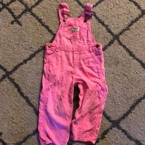 Oshkosh B’gosh Pink Corduroy Overalls